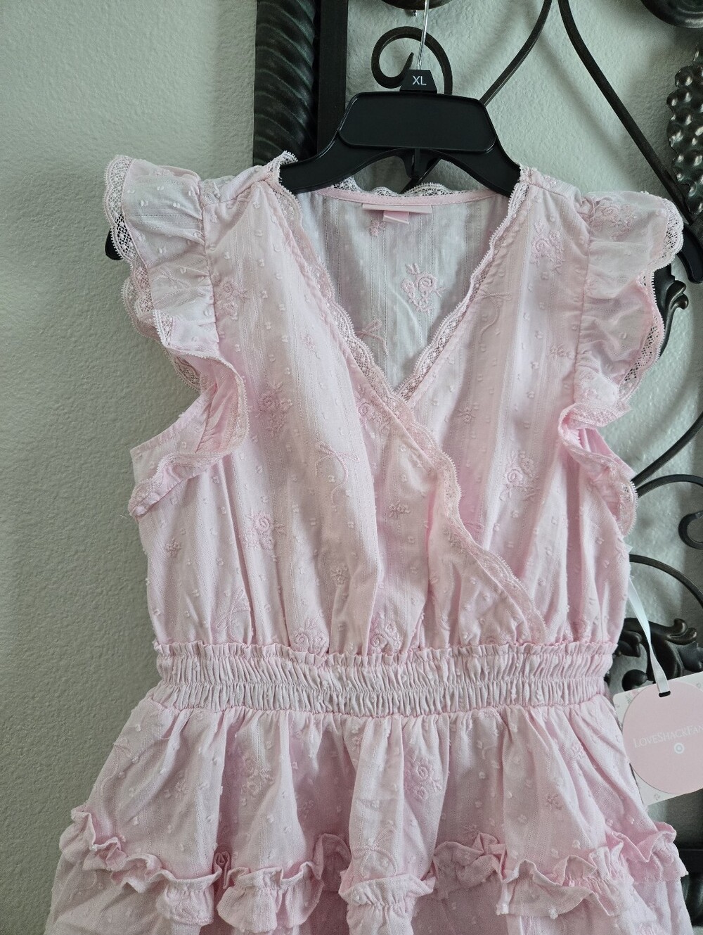 NWT Love Shack Fancy X Target Ruffle Tiered Bow Dress - Picture 2 of 7